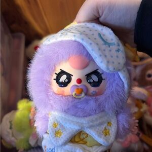 Cute Purple Plush Doll with Star Accents